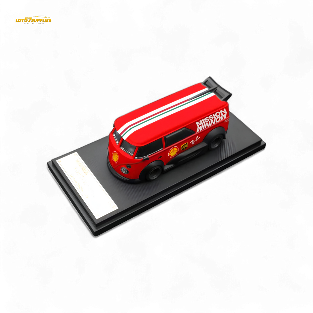 Mini Dream Volkswagen T1 RWB Van in Red WM Livery 1:64 - Collectors World Toys