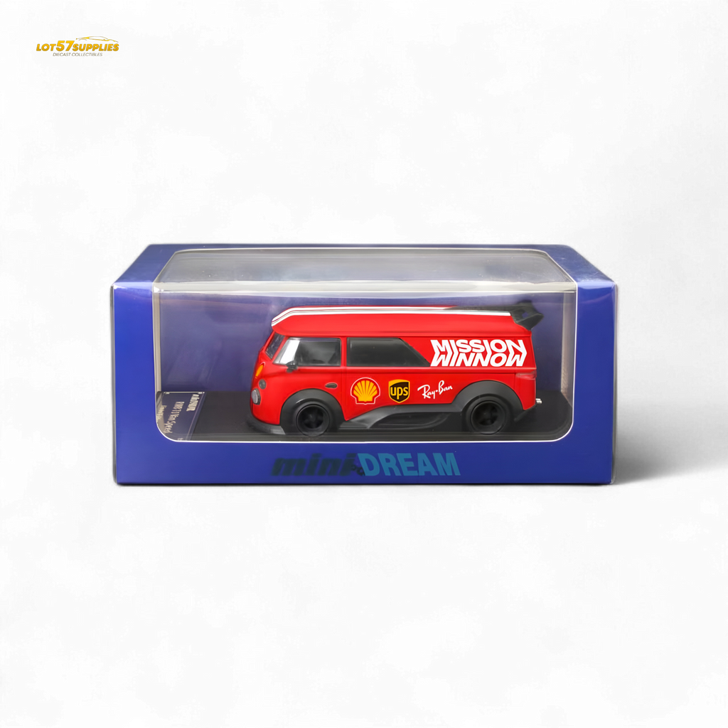 Mini Dream Volkswagen T1 RWB Van in Red WM Livery 1:64 - Collectors World Toys