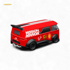 Mini Dream Volkswagen T1 RWB Van in Red WM Livery 1:64 - Collectors World Toys