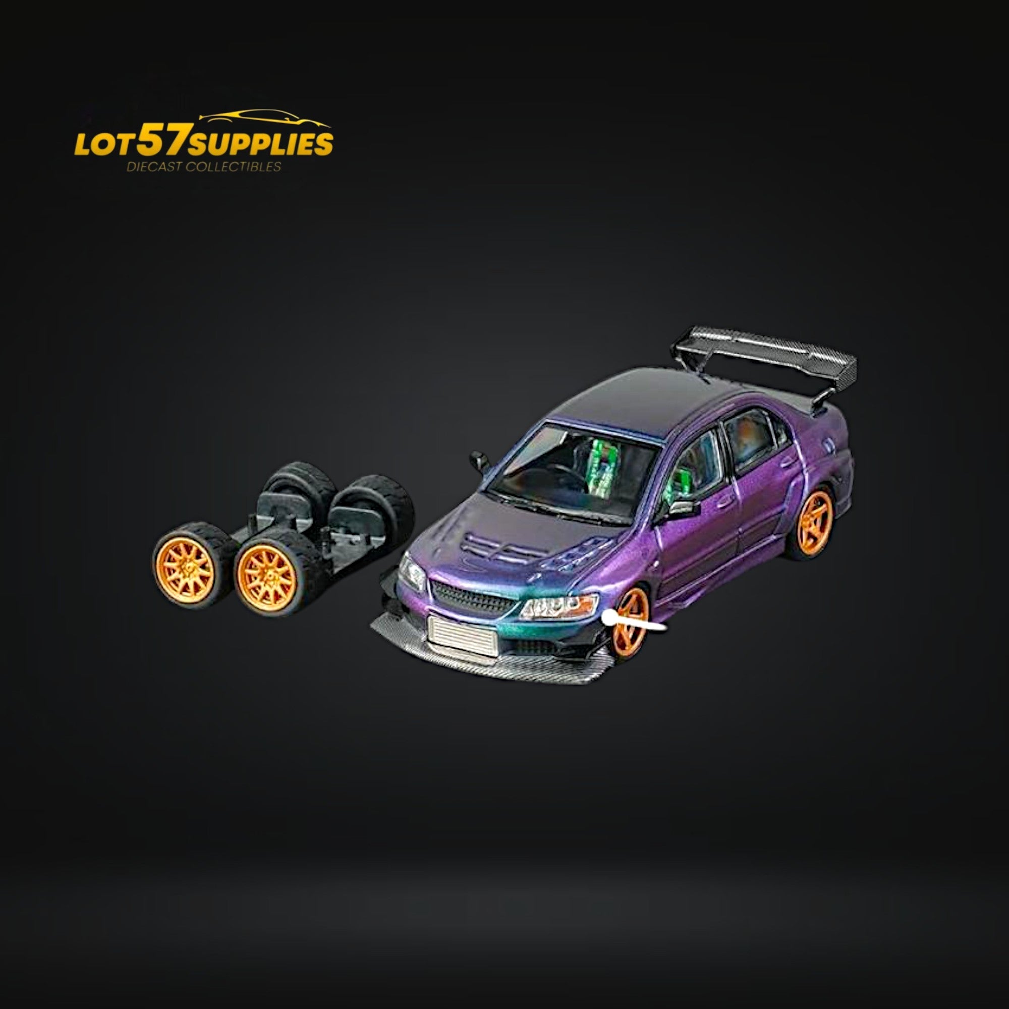 CM Model Mitsubishi Lancer Evolution IX Widebody Chameleon 1:64 CM64-EVOIX-21 Main image