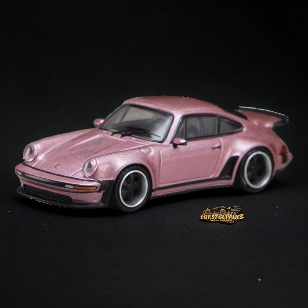 HobbyFans Porsche Singer 930 Turbo Study Ghost Player Custom Pink 1:64 - Collectors World Toys