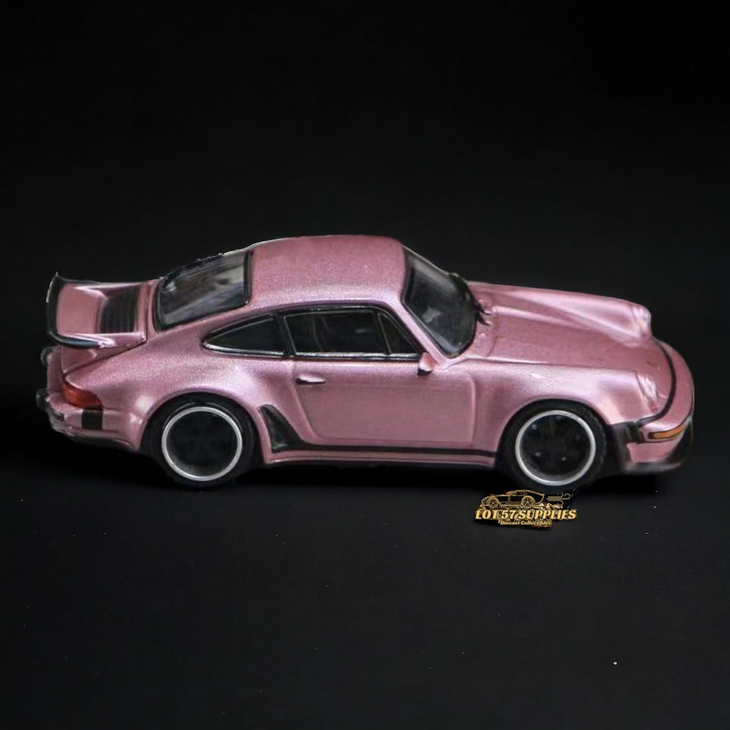 HobbyFans Porsche Singer 930 Turbo Study Ghost Player Custom Pink 1:64 - Collectors World Toys