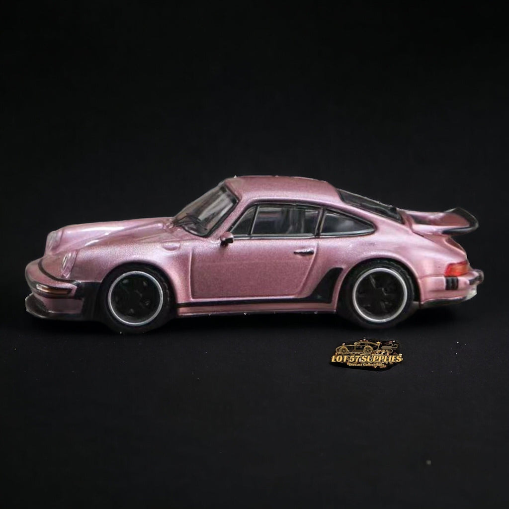 HobbyFans Porsche Singer 930 Turbo Study Ghost Player Custom Pink 1:64 - Collectors World Toys