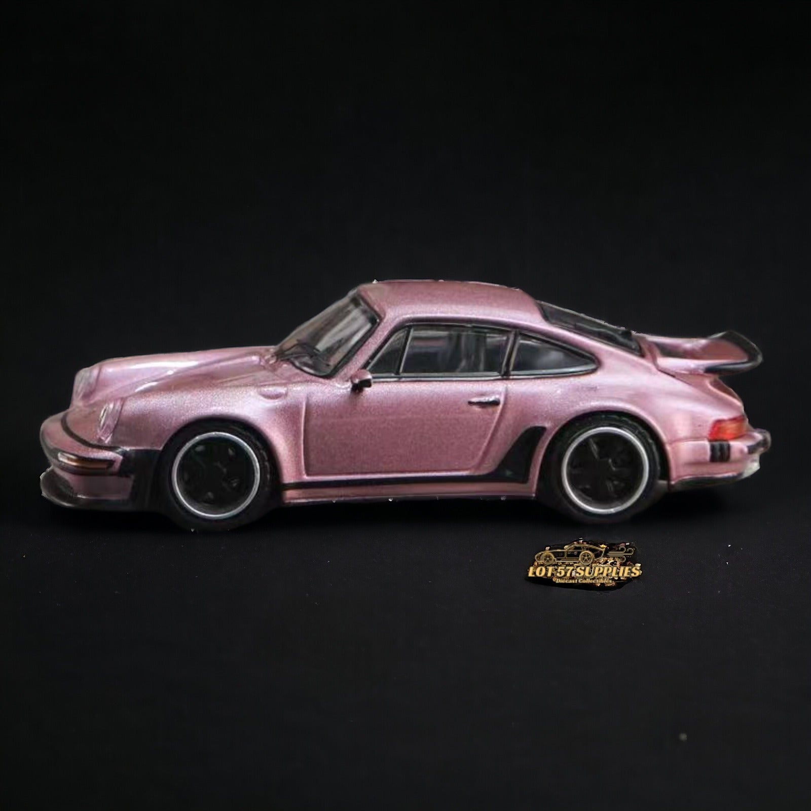 HobbyFans Porsche Singer 930 Turbo Study Ghost Player Custom Pink 1:64 - Collectors World Toys
