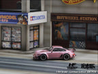 HobbyFans Porsche Singer 930 Turbo Study Ghost Player Custom Pink 1:64 - Collectors World Toys