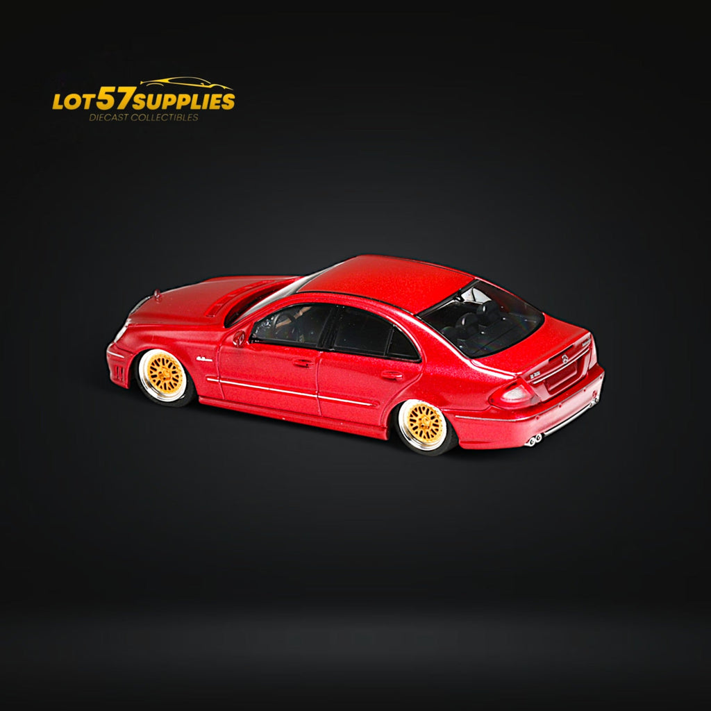 MK Model Mercedes-Benz E63 AMG W211 Lowered in Red Limited to 299 Pcs 1:64 - Collectors World Toys