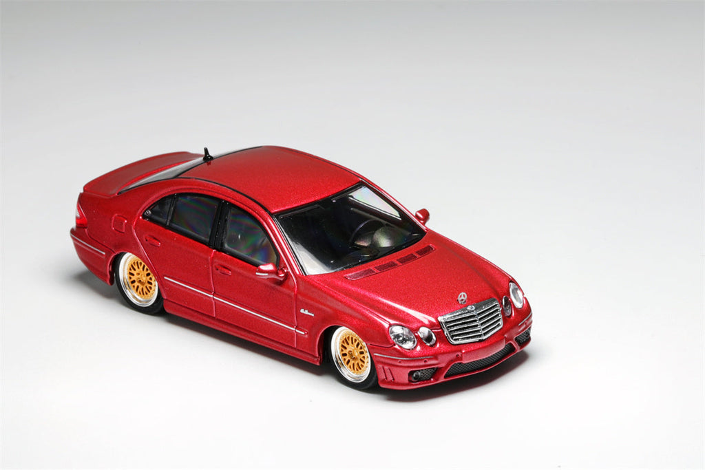 MK Model Mercedes-Benz E63 AMG W211 Lowered in Red Limited to 299 Pcs 1:64 - Collectors World Toys
