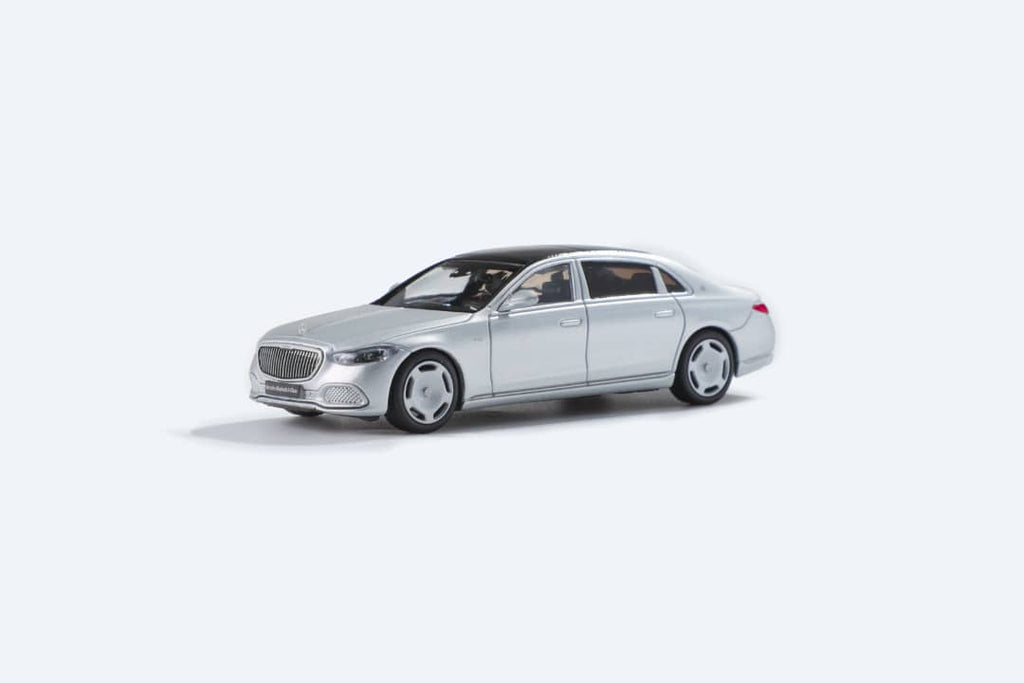 AR BOX 2021 Mercedes-Benz Maybach W223 Matte Silver Licensed Product 1:64 - Collectors World Toys