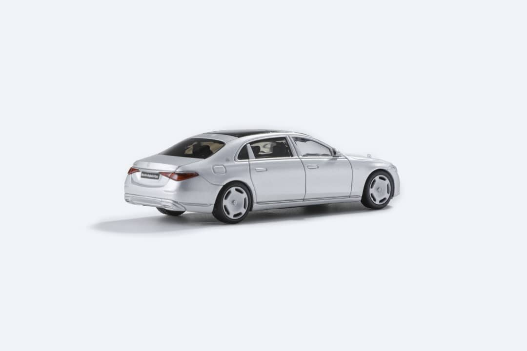AR BOX 2021 Mercedes-Benz Maybach W223 Matte Silver Licensed Product 1:64 - Collectors World Toys