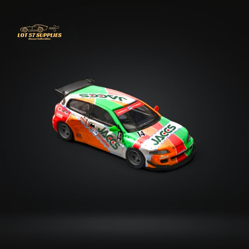 Fuji Honda Civic EG6 5th Gen MK5 Rocket Bunny JACCS #14 Livery 1:64 - Collectors World Toys