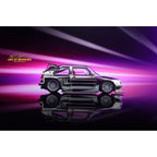 Liberty64 Volkswagen VW KS MK2 Widebody Silver Chrome 1:64 - Collectors World Toys