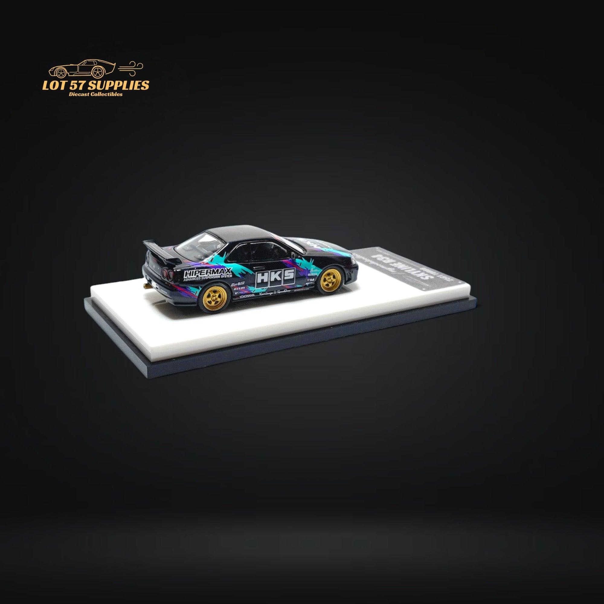 MC Nissan Skyline R34 Turbo HKS Livery 1:64 - Collectors World Toys