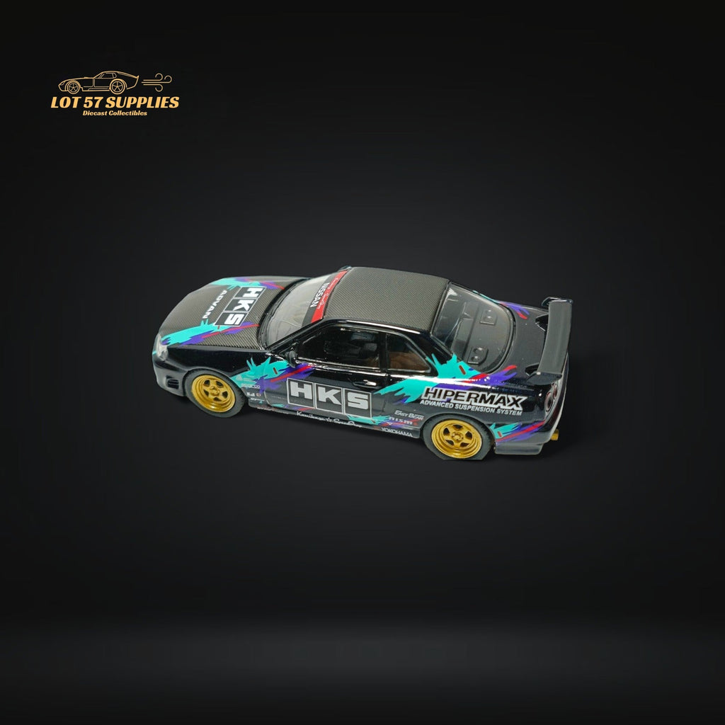 MC Nissan Skyline R34 Turbo HKS Livery 1:64 - Collectors World Toys