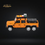 GCD Land Rover Defender 6x6 Orange Camping Modified 1:64 KS-053-287 - Collectors World Toys