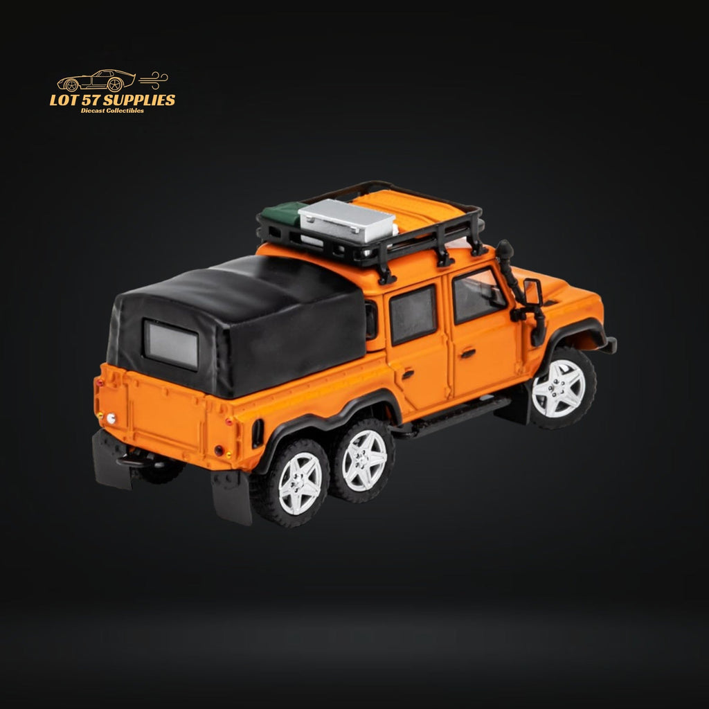 GCD Land Rover Defender 6x6 Orange Camping Modified 1:64 KS-053-287 - Collectors World Toys