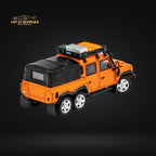GCD Land Rover Defender 6x6 Orange Camping Modified 1:64 KS-053-287 - Collectors World Toys