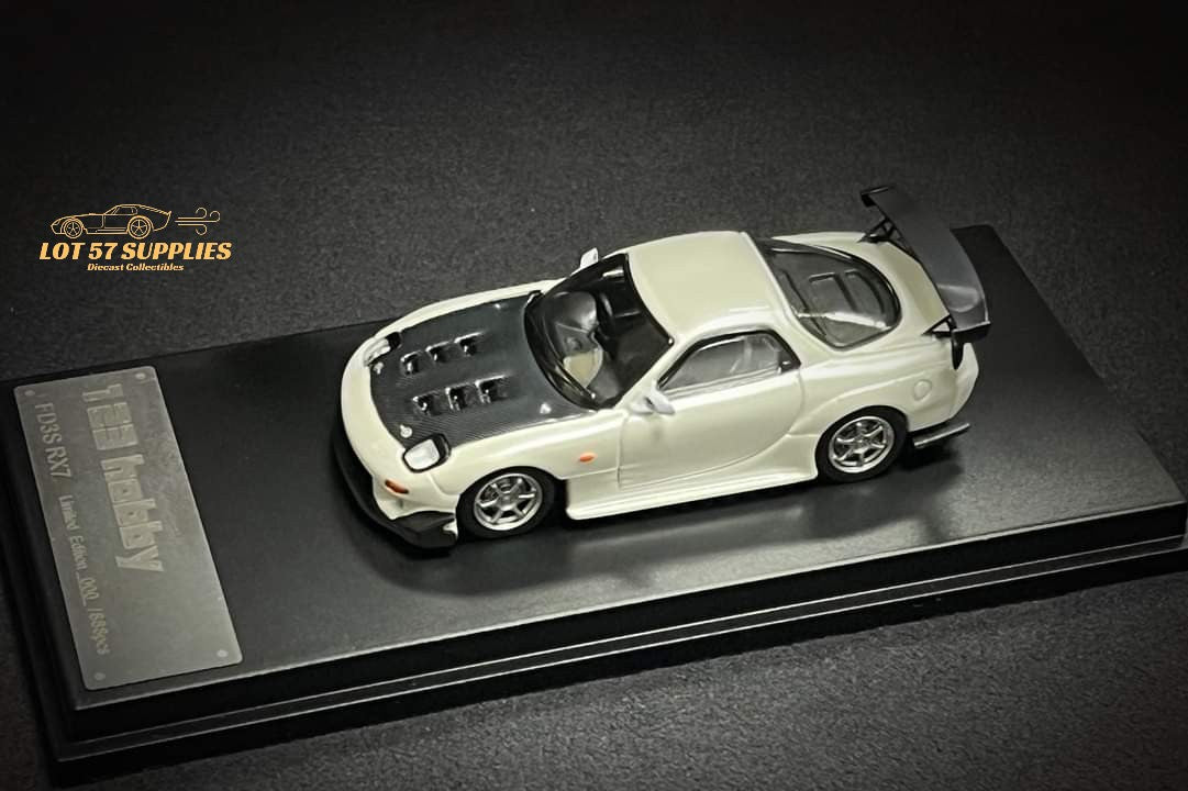 123 Hobby Mazda FD3S RX-7 in Pearl White 1:64 - Collectors World Toys