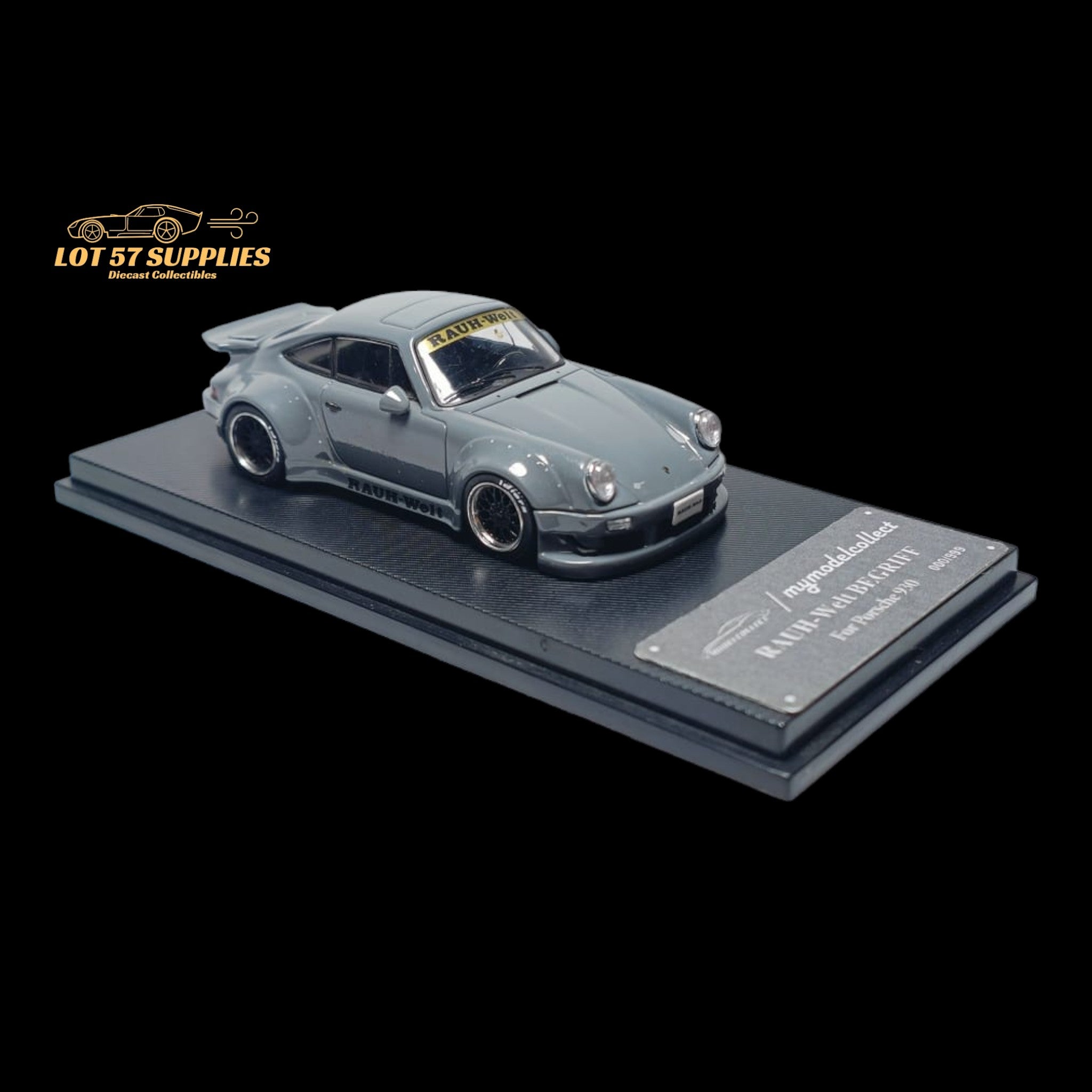 MC Porsche RWB 930 Cement Grey Ducktail Diecast 1:64 - Collectors World Toys