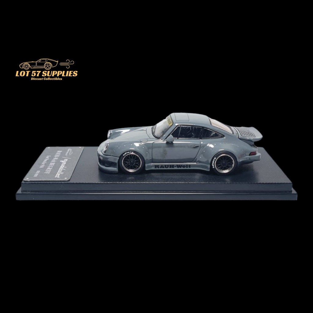 MC Porsche RWB 930 Cement Grey Ducktail Diecast 1:64 - Collectors World Toys