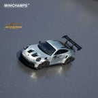 Minichamps X CLDC Exclusive Porsche 911 GT3 RS in Raw Silver English Magazine Version 1:64 (MAGAZINE INCLUDED) - Collectors World Toys