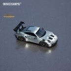 Minichamps X CLDC Exclusive Porsche 911 GT3 RS in Raw Silver English Magazine Version 1:64 (MAGAZINE INCLUDED) - Collectors World Toys