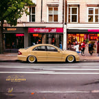 MK Model Mercedes-Benz E63 AMG W211 Lowered in Desert Yellow 1:64 - Collectors World Toys