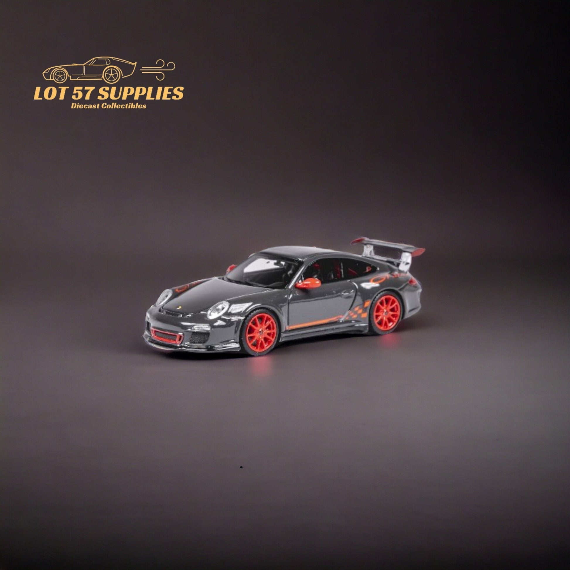 Cars' Lounge Porsche 997.2 GT3 RS Meteor Grey Metallic GRAUSCHWARZ 1:64 Resin Limited to 299 Pcs