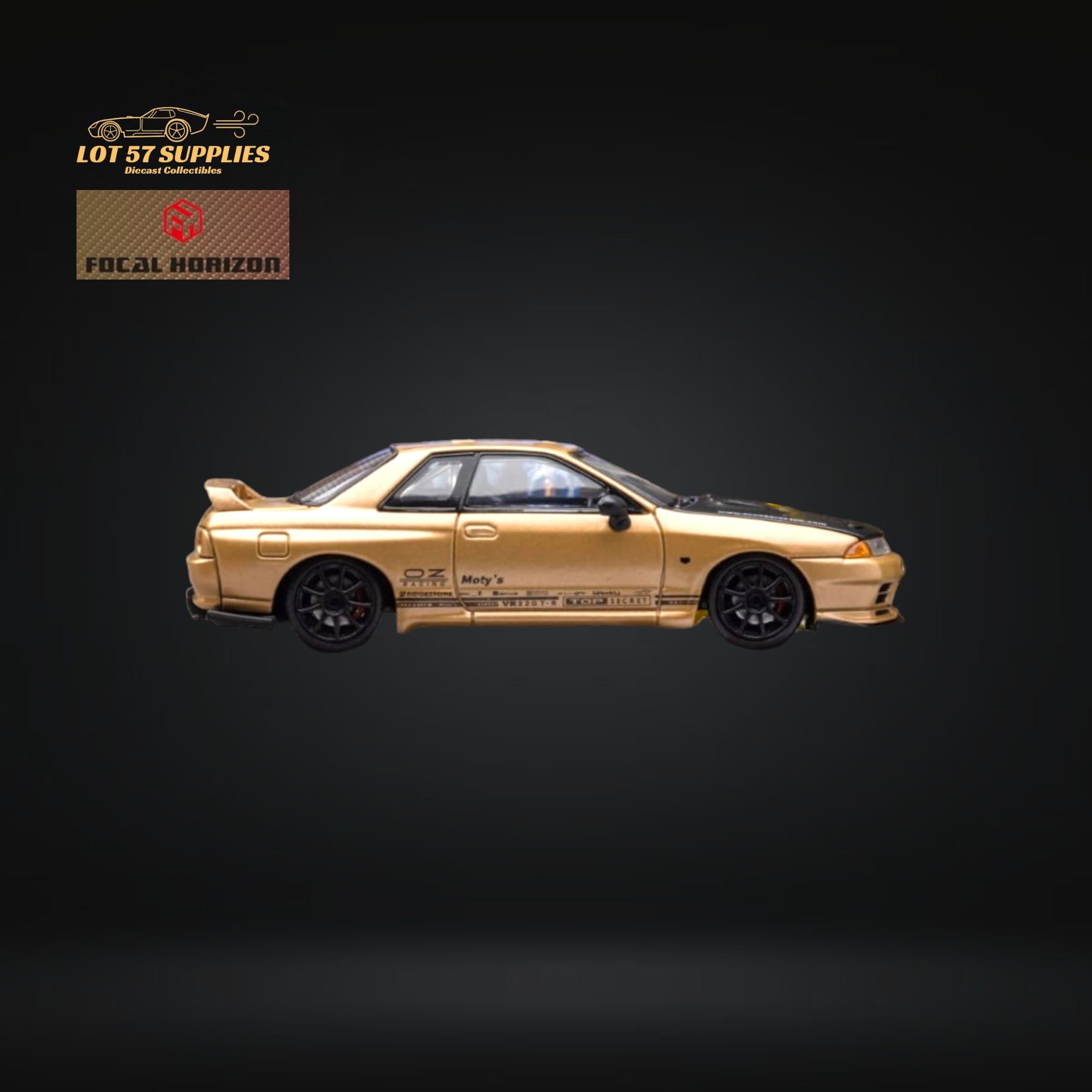 Focal Horizon Skyline GT-R R32 Top Secret Gold 1:64 - Collectors World Toys