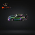 Star Model Porsche RWB 993 GT Wing Magic Purple-Green 1:64