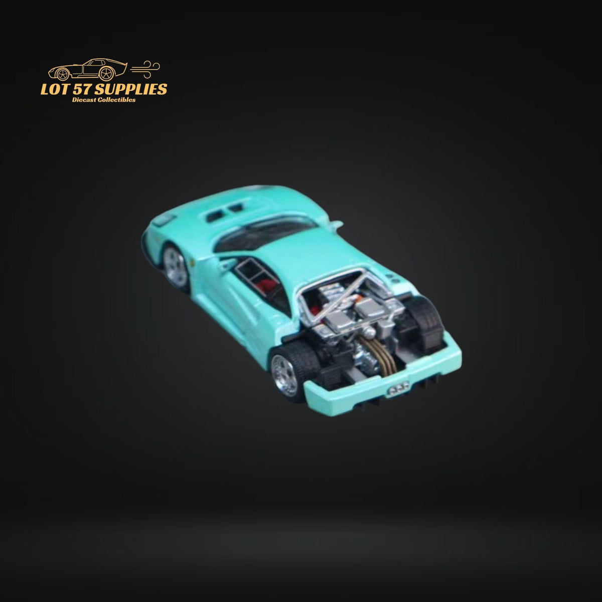 Stance Hunters Ferrari F40 LM Light Aqua Green With Removable Rear ...