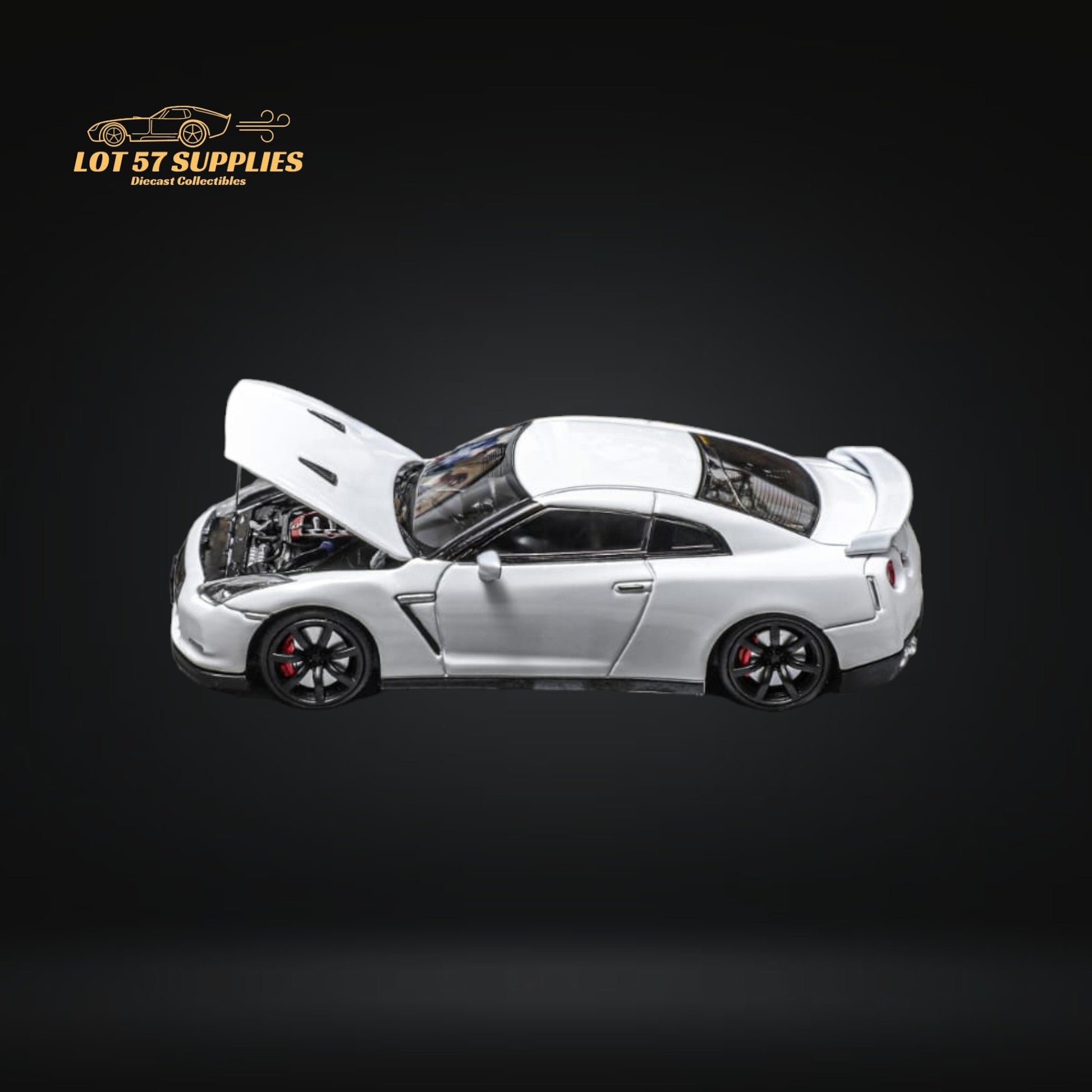 Focal Horizon Skyline GT-R R35 White With Openable Hood 1:64