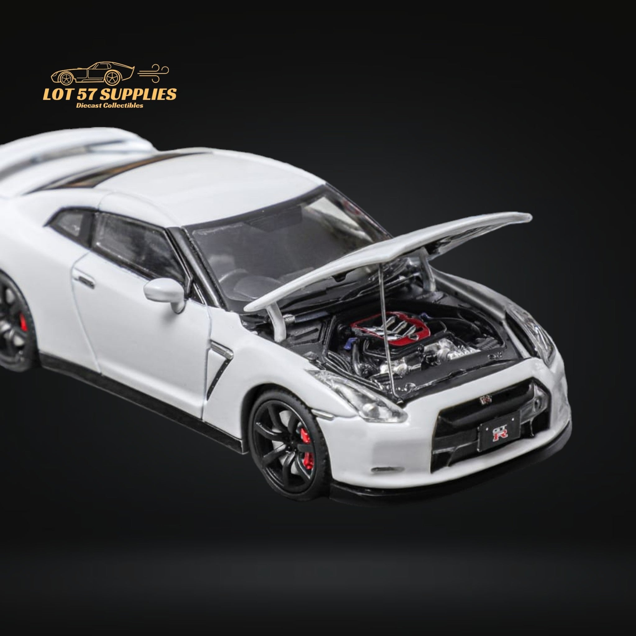 Focal Horizon Skyline GT-R R35 White With Openable Hood 1:64 Main image