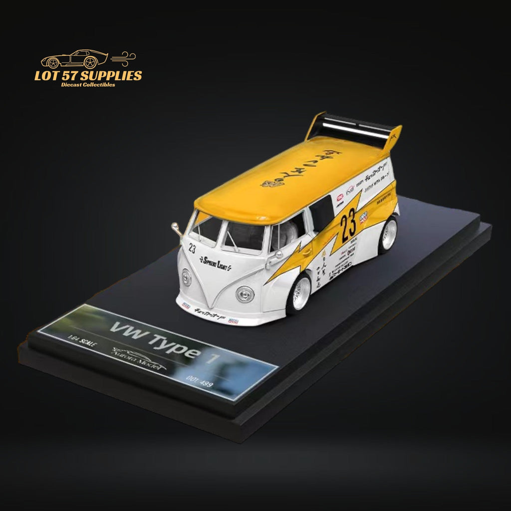 Aurora Model VW Volkswagen T1 Van Bus Lighting #23 Livery 1:64 - Collectors World Toys
