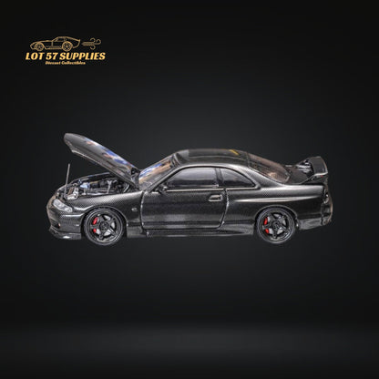 Focal Horizon Skyline GT-R R33 GT-R 4th Gen BCNR33 Full Carbon Black 1:64