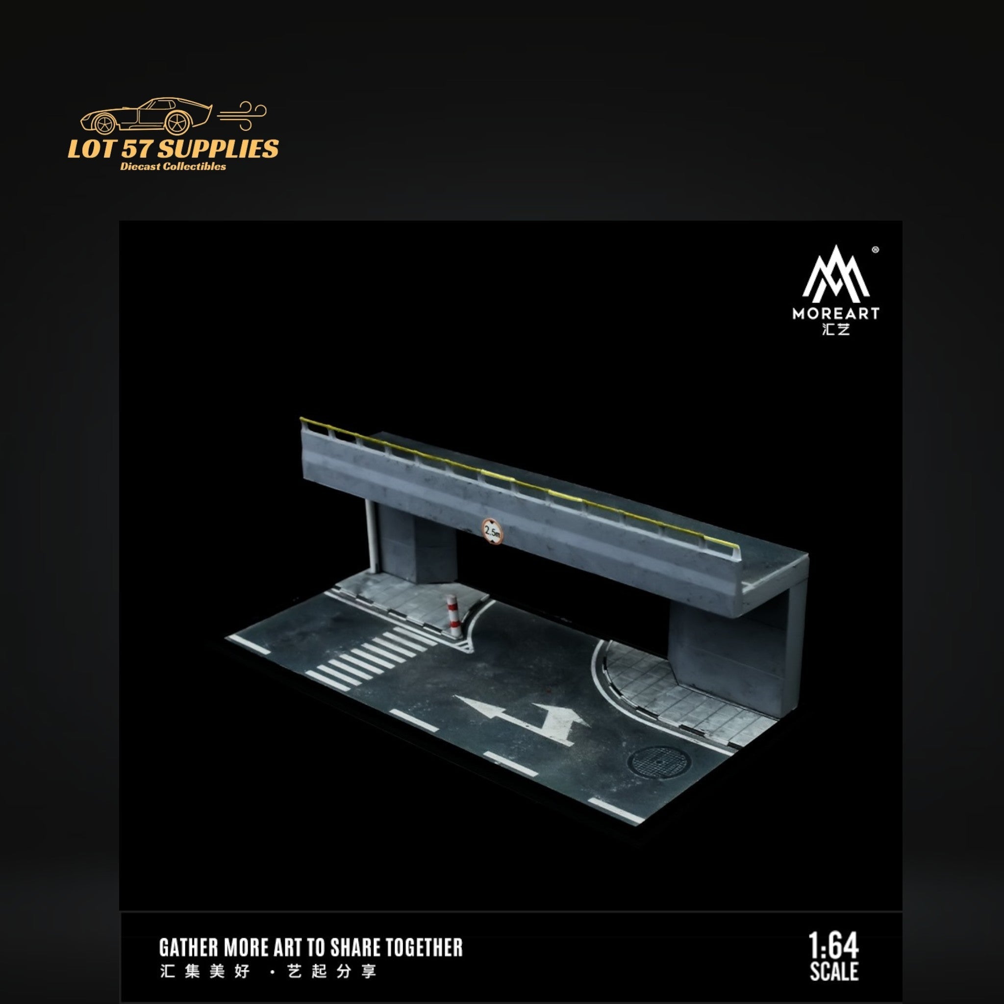 (Pre-Order) MoreArt OVERPASS SCENE MODEL Diorama Scene 1:64 MO901302 - Collectors World Toys