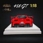 IVY MERIT 458 GT Rosso Red LBWK LB Silhouette Resin 1:18 Scale - Collectors World Toys