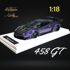 IVY MERIT 458 GT Purple LBWK LB Silhouette Resin 1:18 Scale - Collectors World Toys