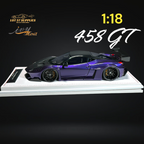 IVY MERIT 458 GT Purple LBWK LB Silhouette Resin 1:18 Scale - Collectors World Toys