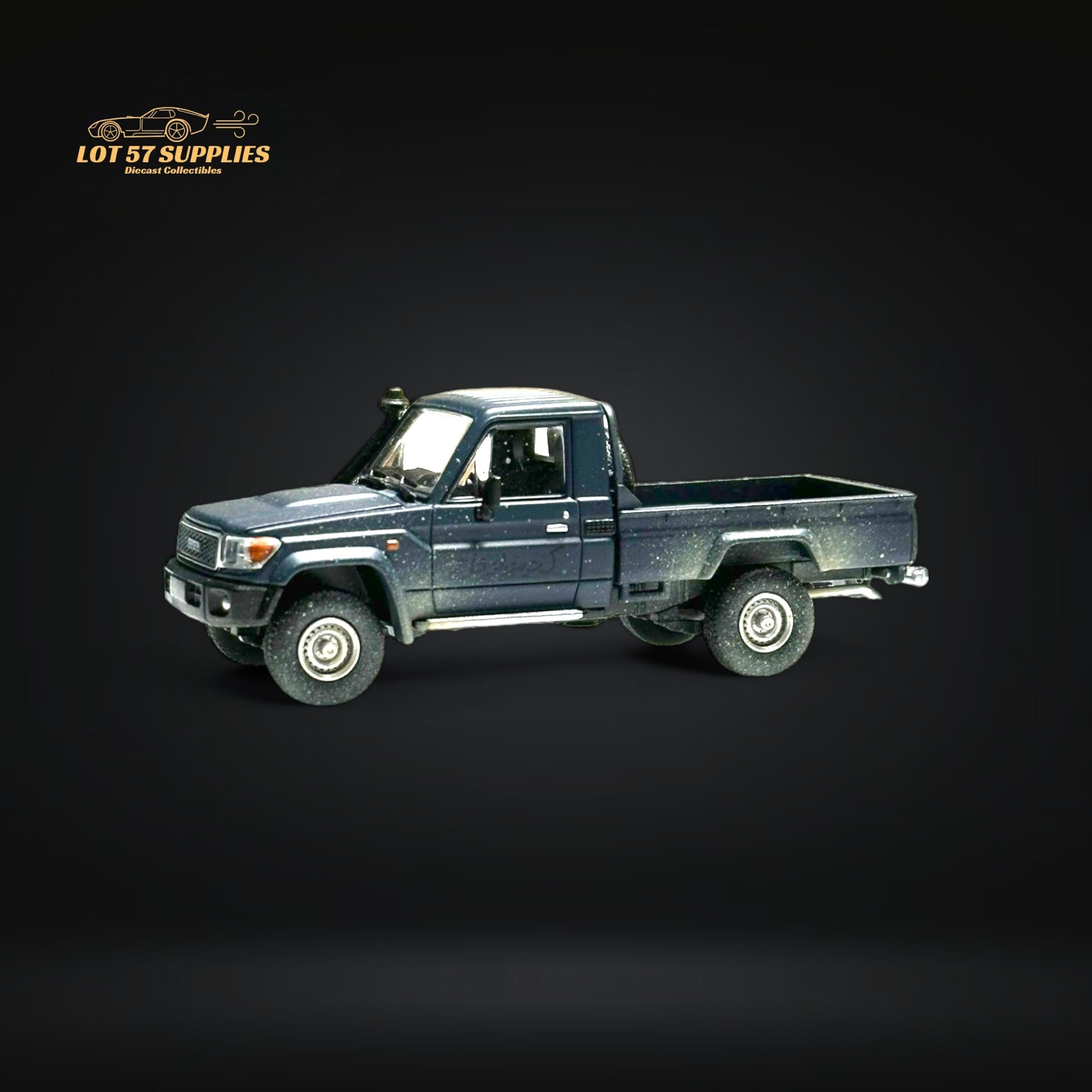 HobbyFans Toyota Land Cruiser 70 Series Blue Dirt Version 1:64 - Collectors World Toys