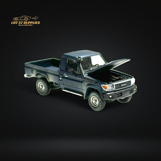HobbyFans Toyota Land Cruiser 70 Series Blue Dirt Version 1:64 - Collectors World Toys Hover Image