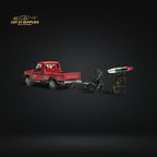 HobbyFans Toyota Land Cruiser 70 Series Red With Armor & Armor Launcher 1:64 - Collectors World Toys