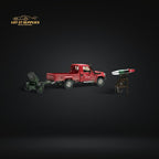 HobbyFans Toyota Land Cruiser 70 Series Red With Armor & Armor Launcher 1:64 - Collectors World Toys