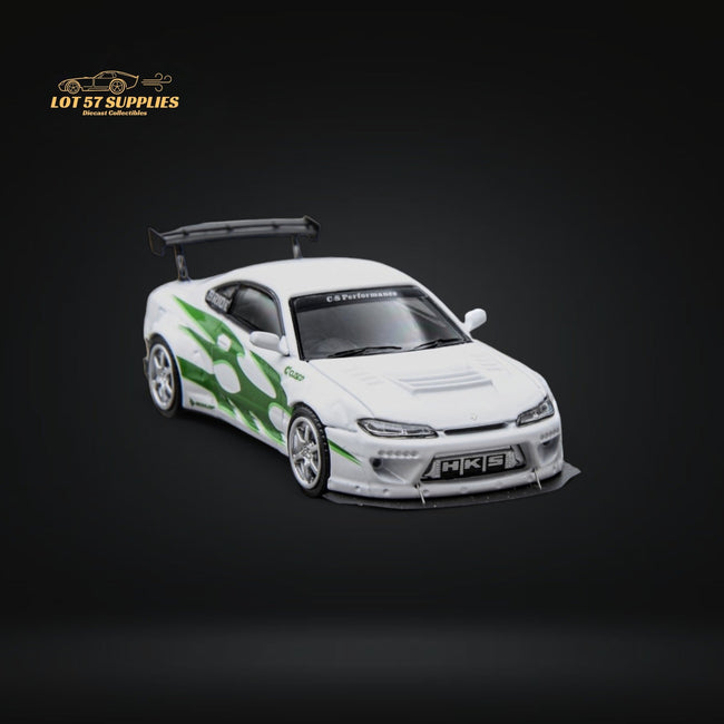 Focal Horizon Silvia S15 White - Green 1:64 - Collectors World Toys Hover Image