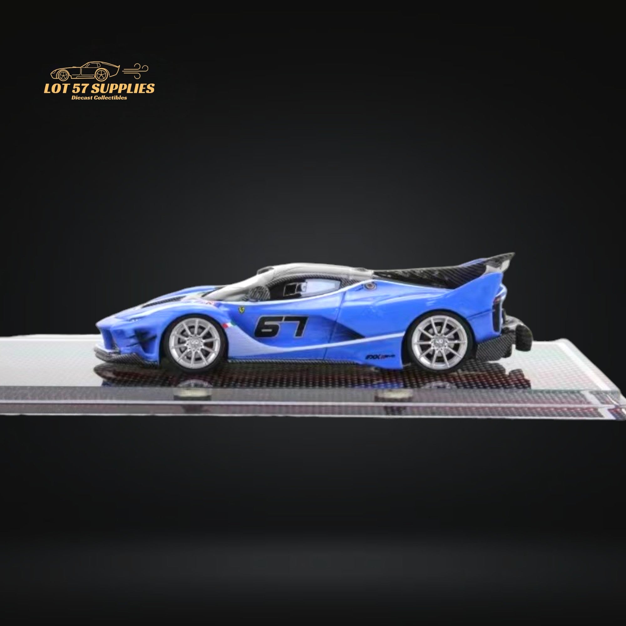 U2 FXX-K Evo Sea Blue #67 Resin Limited Edition 1:64 - Collectors World Toys