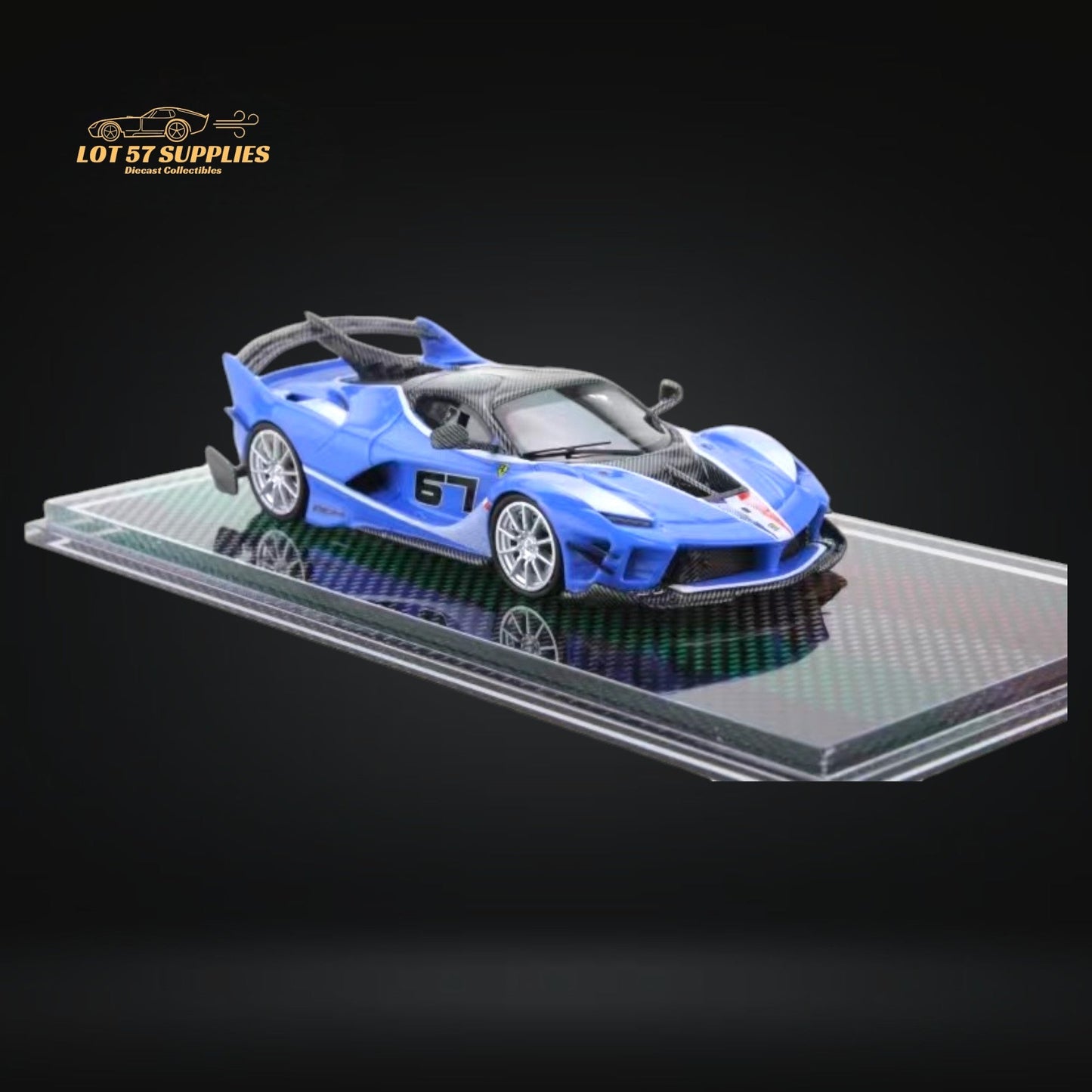 U2 FXX-K Evo Sea Blue #67 Resin Limited Edition 1:64 - Collectors World Toys