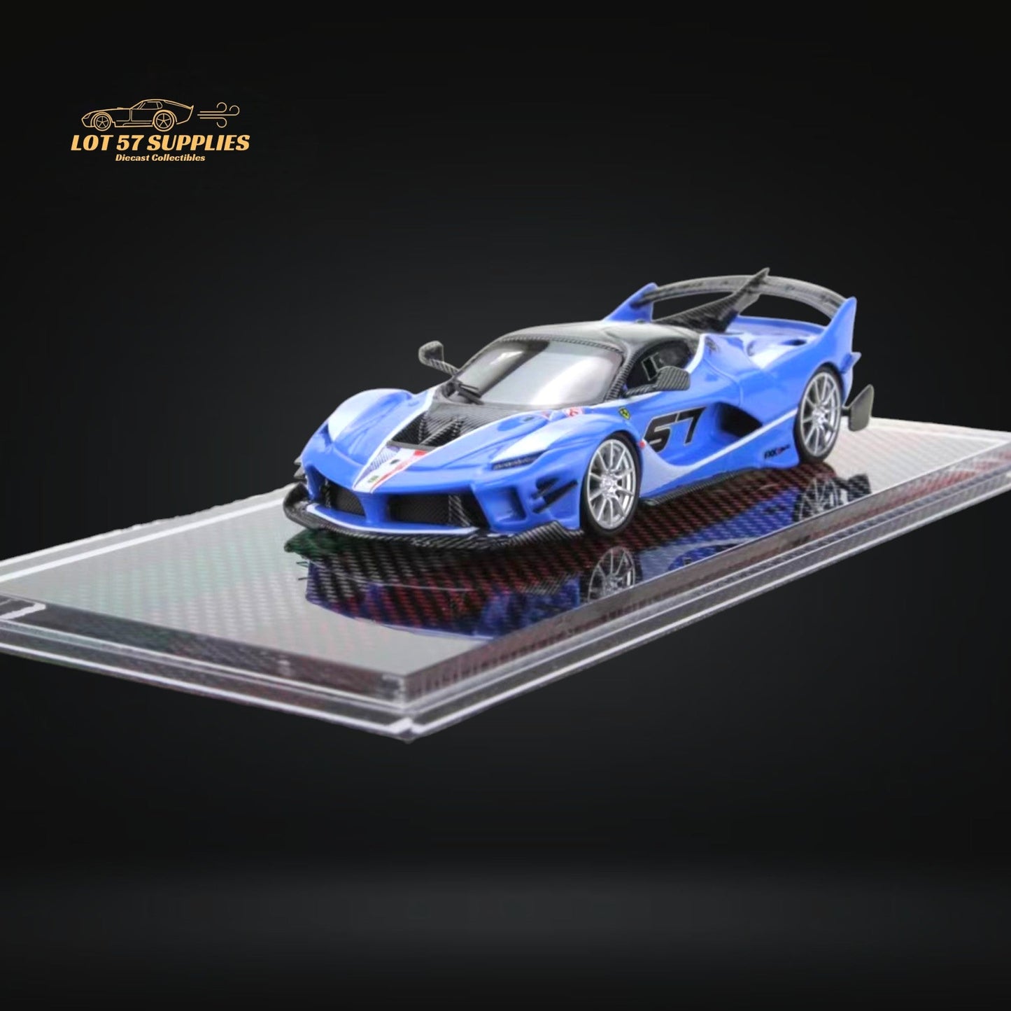 U2 FXX-K Evo Sea Blue #67 Resin Limited Edition 1:64 - Collectors World Toys