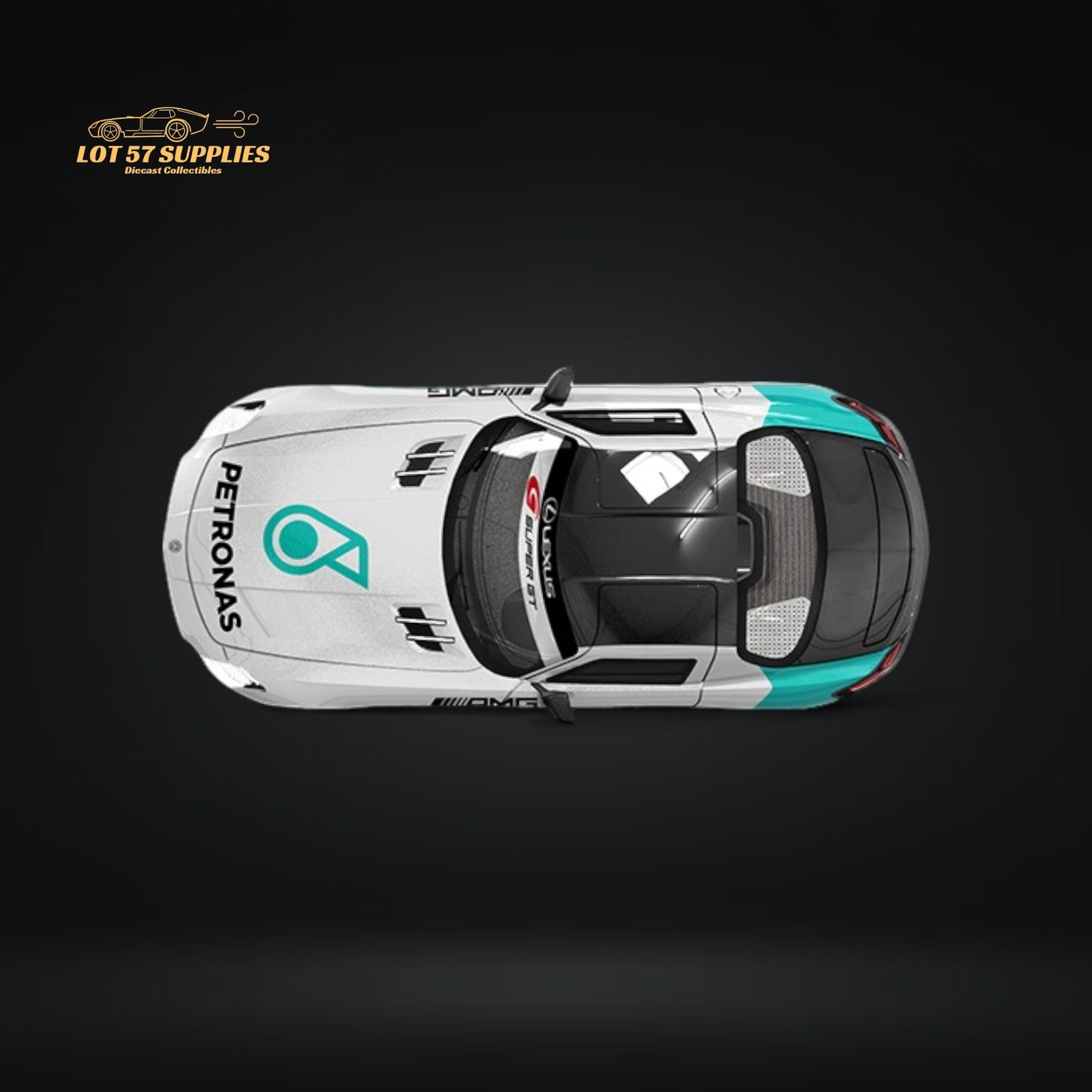 TimeMicro Mercedes Benz SLS Petronas Livery Container Version 1:64 TM643319-T - Collectors World Toys