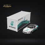 TimeMicro Mercedes Benz SLS Petronas Livery Container Version 1:64 TM643319-T - Collectors World Toys