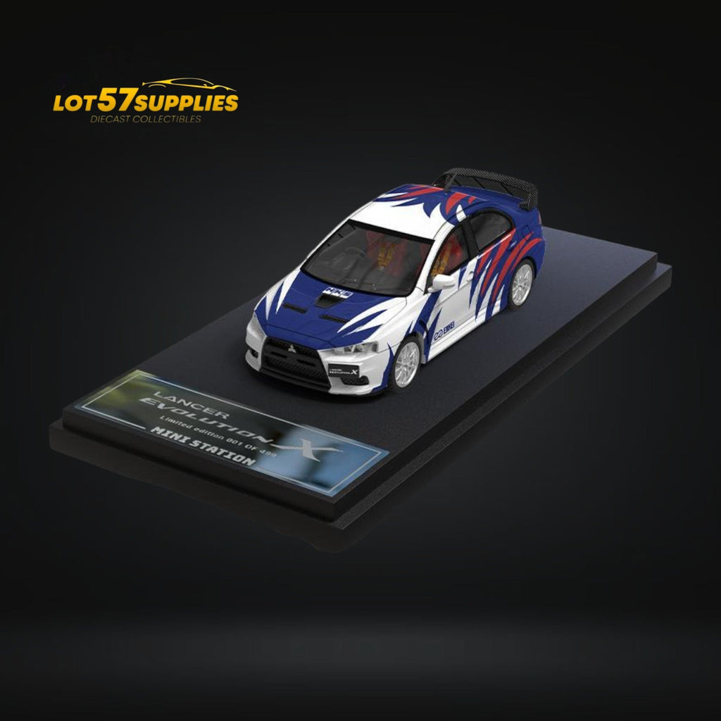 Mini Station Mitsubishi Lancer EVO X Need for Speed Black List #9 Livery Ordinary 1:64 - Collectors World Toys