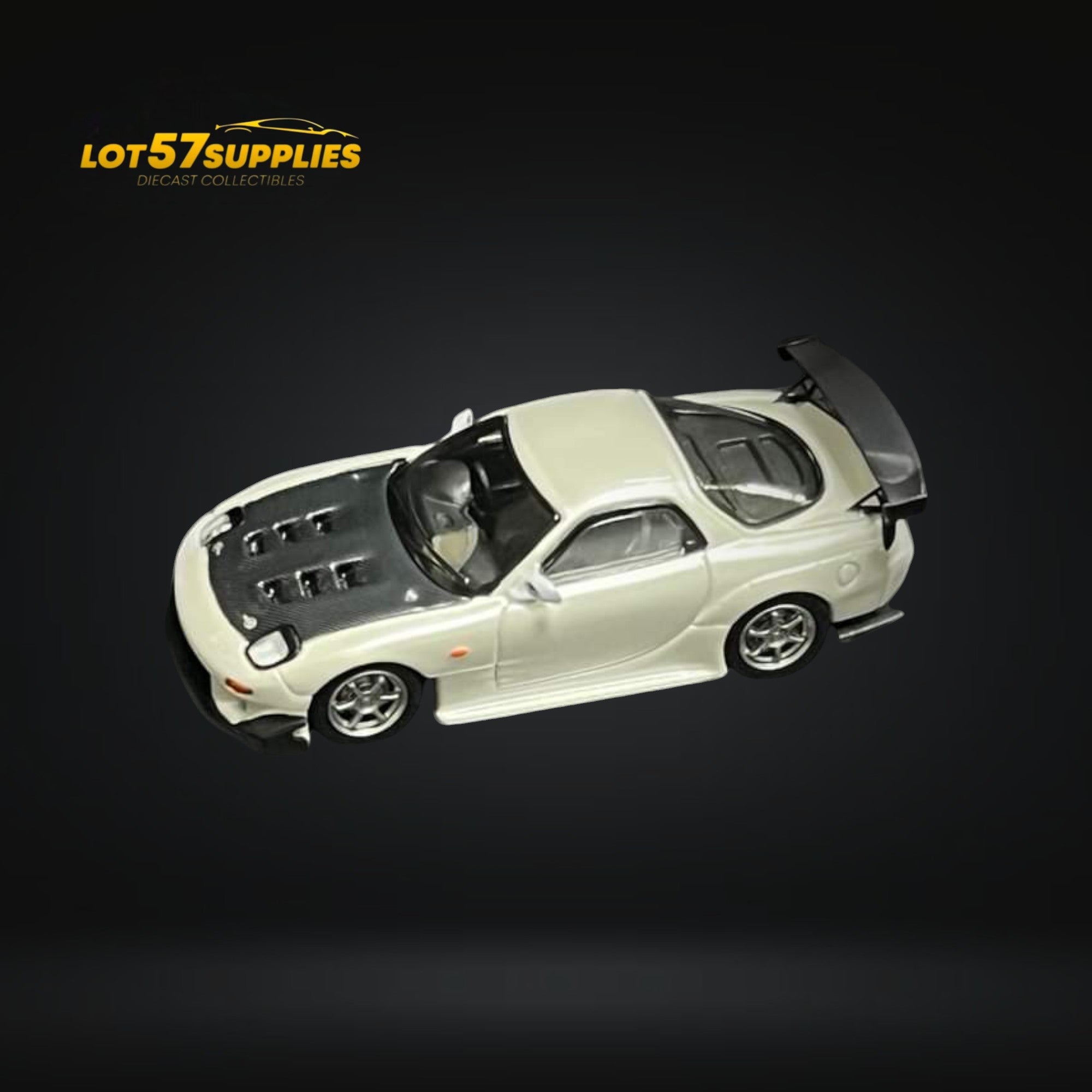 123 Hobby Mazda FD3S RX-7 in Pearl White 1:64 - Collectors World Toys